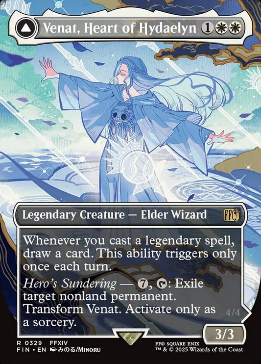 Venat, Heart of Hydaelyn // Hydaelyn, the Mothercrystal | FIN (Borderless Alternate Art)