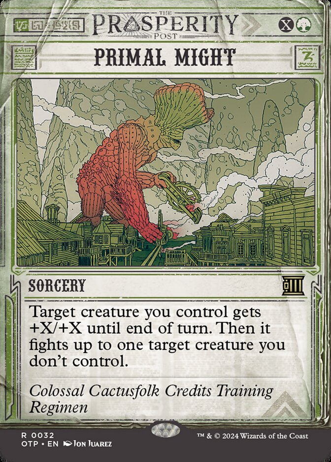 Card Scan of Primal Might | OTP