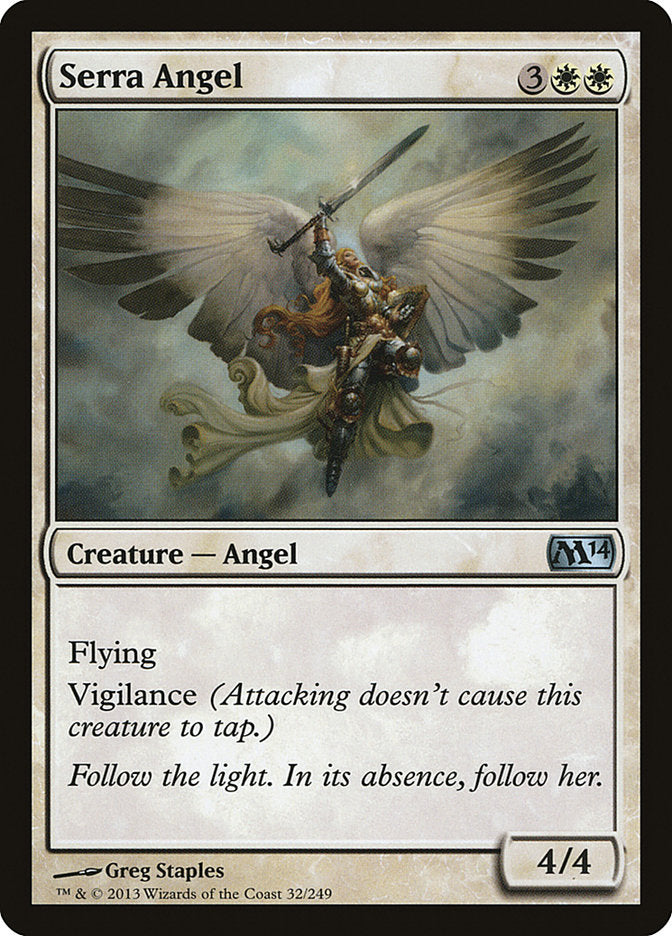 Card Scan of Serra Angel | M14