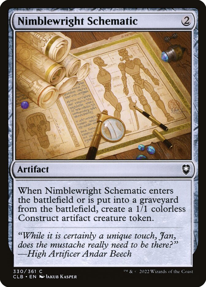 Card Scan of Nimblewright Schematic | CLB