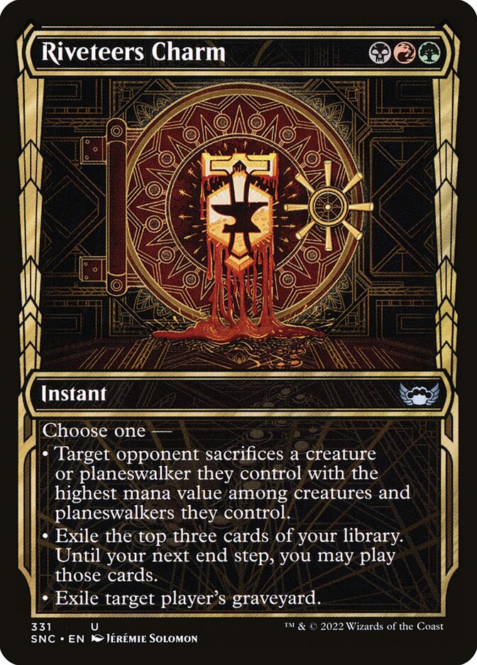 Card Scan of Riveteers Charm | SNC (Golden Age Showcase)