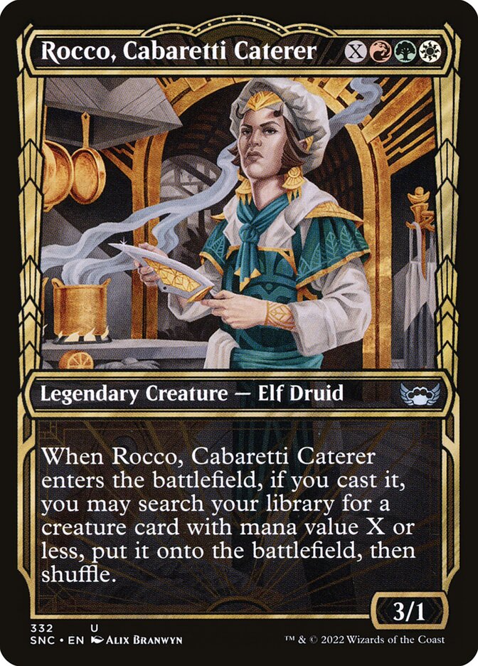 Card Scan of Rocco, Cabaretti Caterer | SNC (Golden Age Showcase)