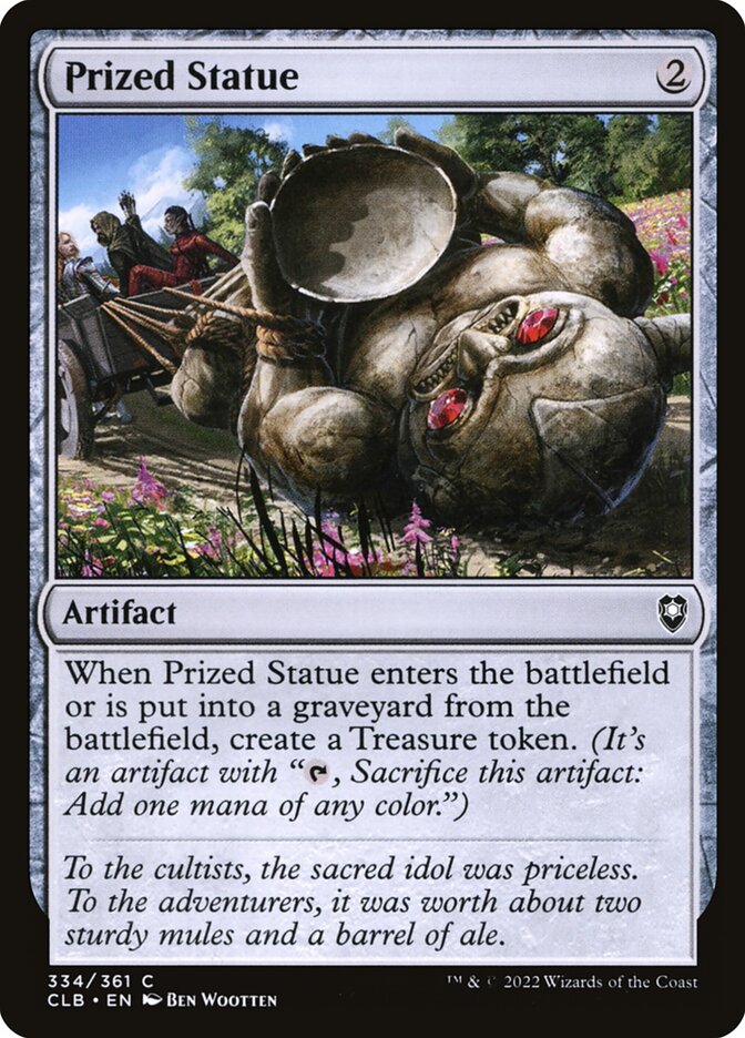 Card Scan of Prized Statue | CLB