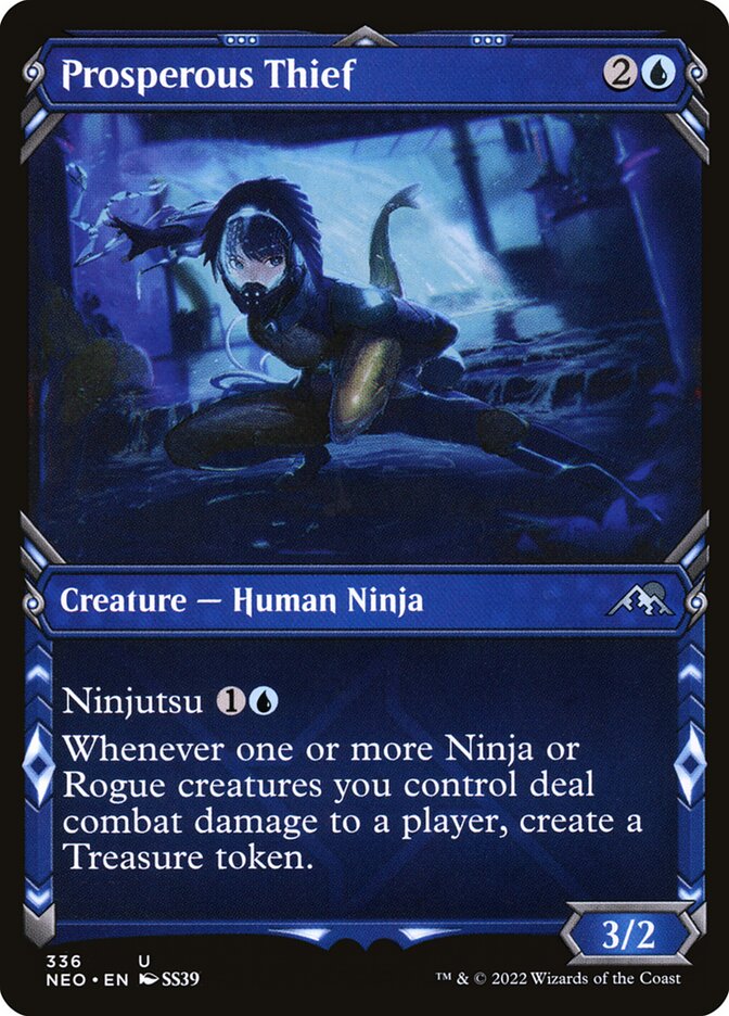 Card Scan of Prosperous Thief | NEO (Ninja Showcase)