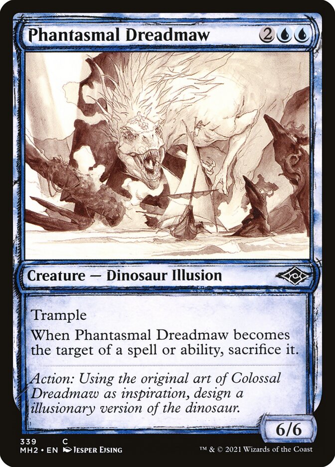 Card Scan of Phantasmal Dreadmaw | MH2 (Showcase)