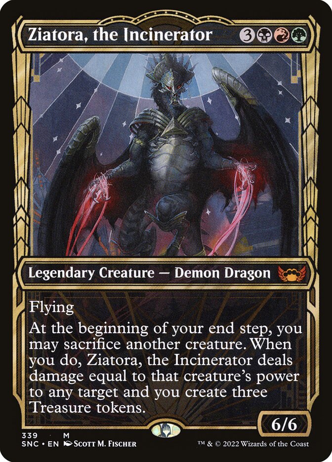 Ziatora, the Incinerator | Showcase | SNC (Foil) - Card Scan