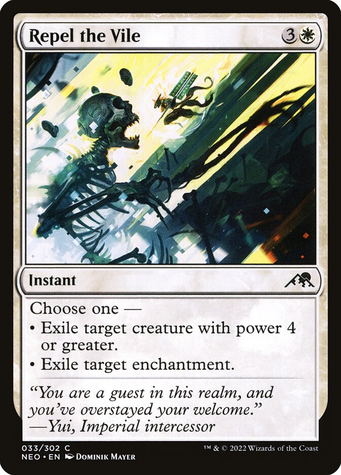 Card Scan of Repel the Vile | NEO