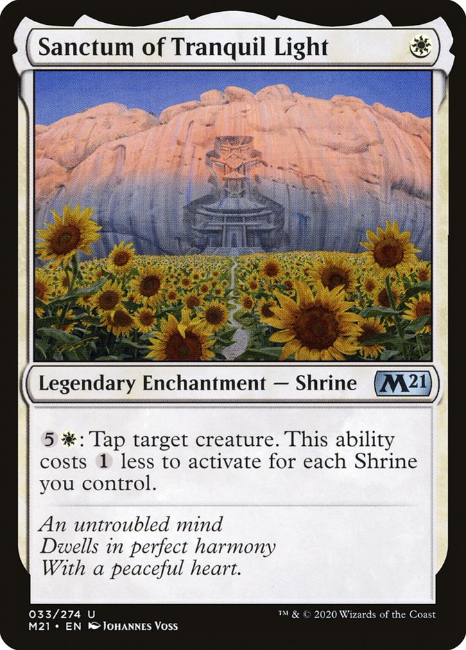 Card Scan of Sanctum of Tranquil Light | M21