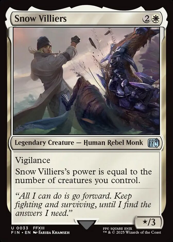 Card Scan of Snow Villiers | FIN