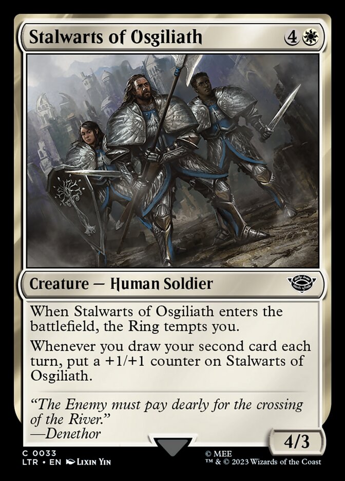 Card Scan of Stalwarts of Osgiliath | LTR