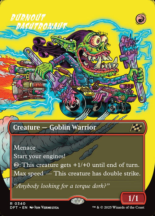 Card Scan of Burnout Bashtronaut | DFT (Rude Riders)