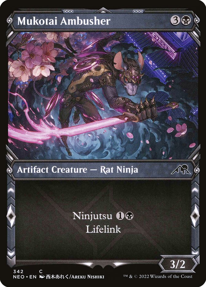 Card Scan of Mukotai Ambusher | NEO (Ninja Showcase)