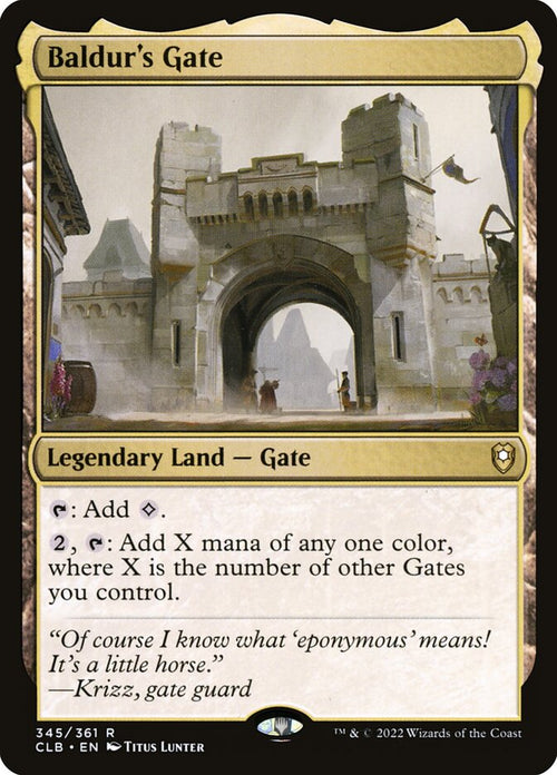 Card Scan of Baldur's Gate | CLB