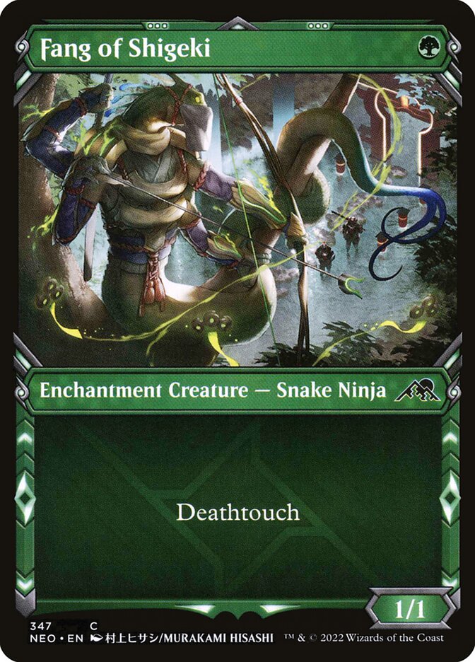 Card Scan of Fang of Shigeki | NEO (Ninja Showcase)