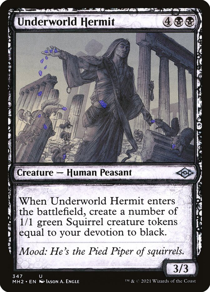 Card Scan of Underworld Hermit | MH2 (Showcase)