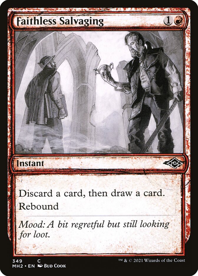 Card Scan of Faithless Salvaging | MH2 (Showcase)