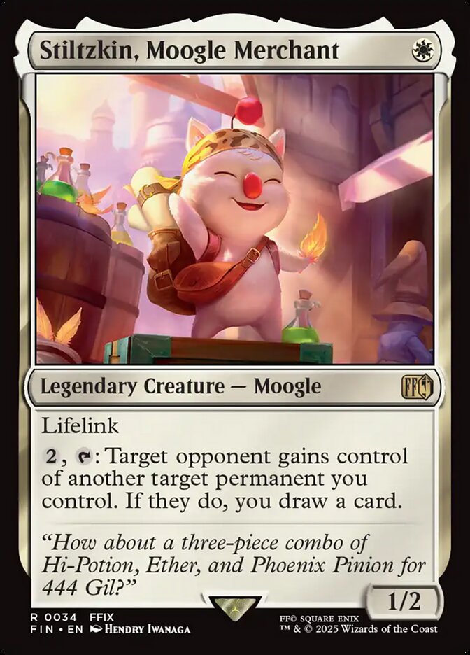 Card Scan of Stiltzkin, Moogle Merchant | FIN