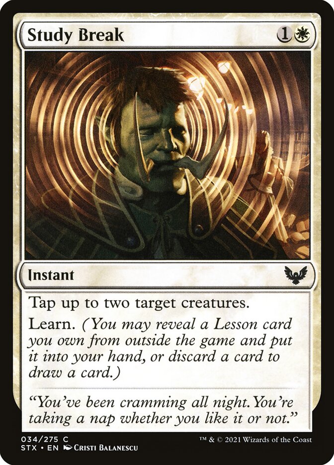 Card Scan of Study Break | STX