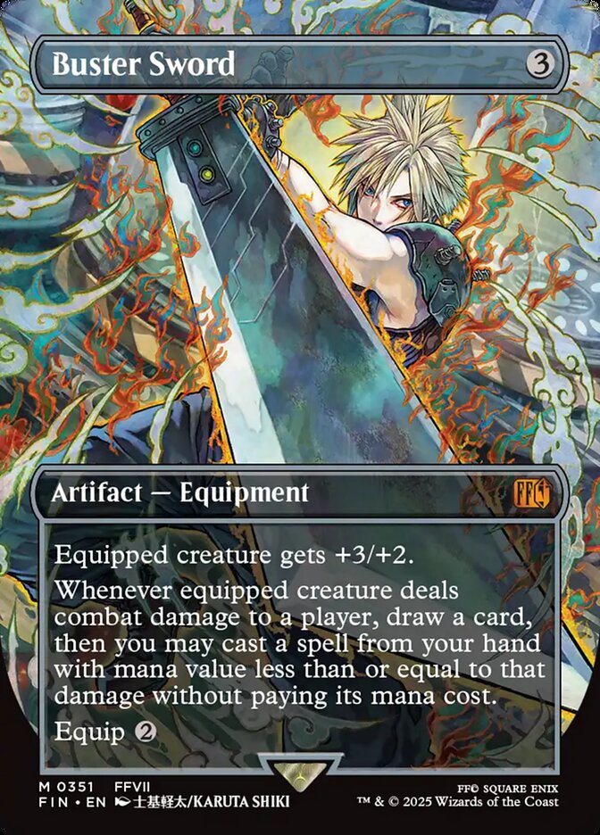 Buster Sword | FIN (Borderless Alternate Art)