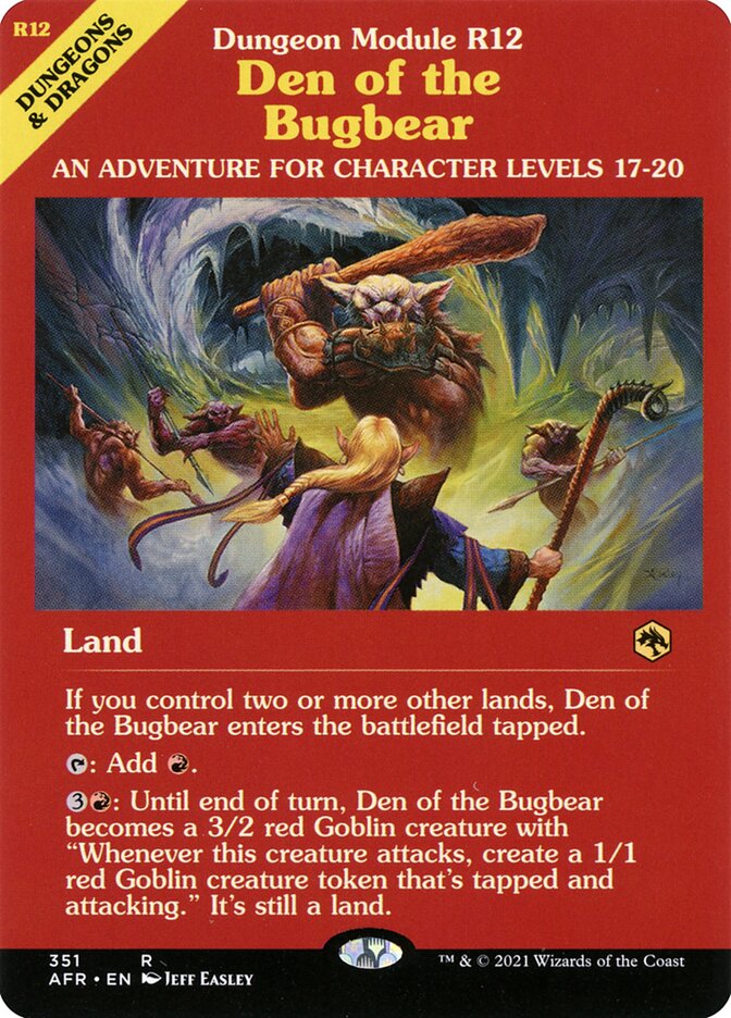 Den of the Bugbear | Dungeon Module | AFR (Foil)