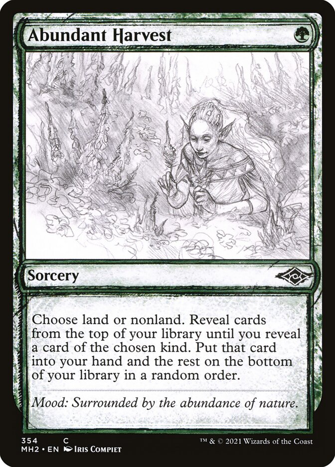 Card Scan of Abundant Harvest | MH2 (Showcase)