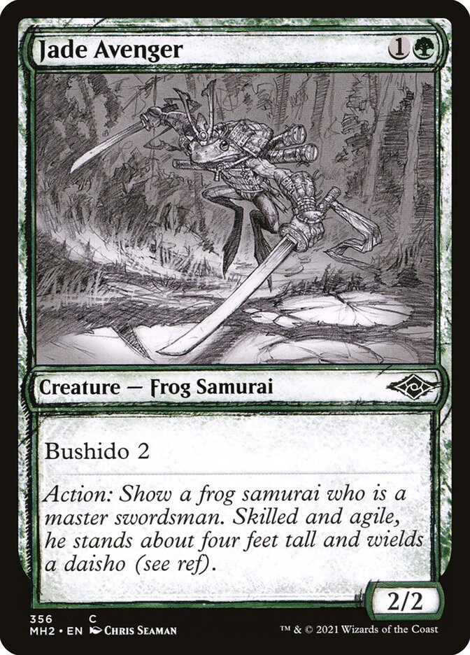 Card Scan of Jade Avenger | MH2 (Showcase)
