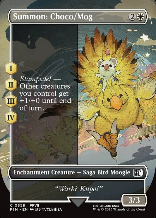 Summon: Choco/Mog | FIN (Borderless Alternate Art)