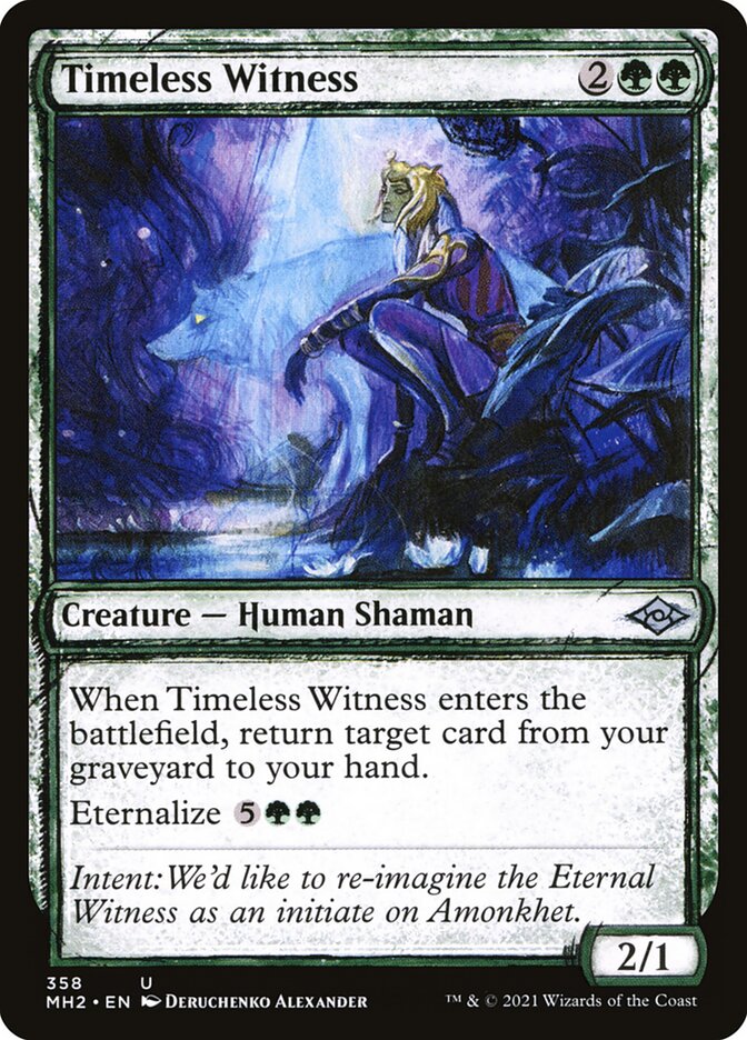 Card Scan of Timeless Witness | MH2 (Showcase)