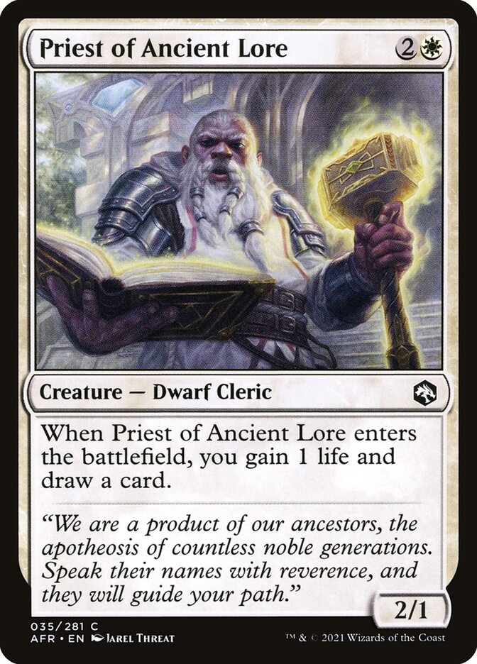 Priest of Ancient Lore | AFR (Foil)