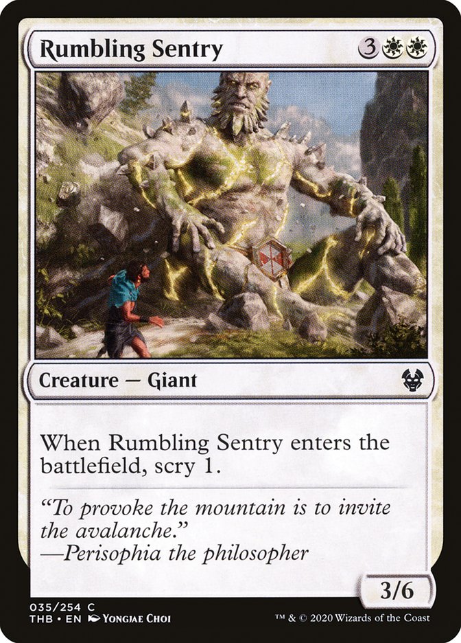 Card Scan of Rumbling Sentry | THB