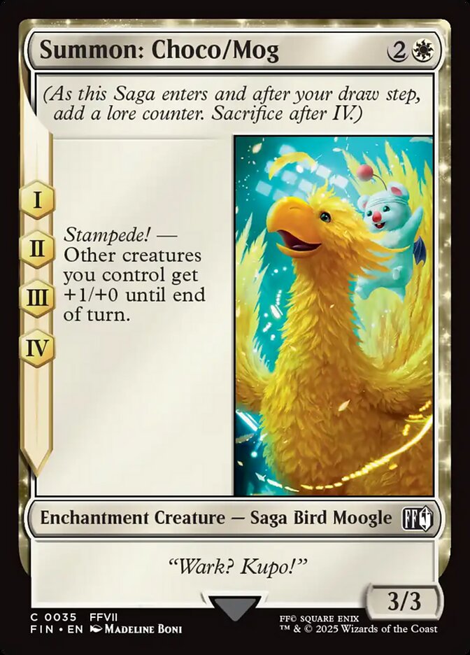 Card Scan of Summon: Choco/Mog | FIN