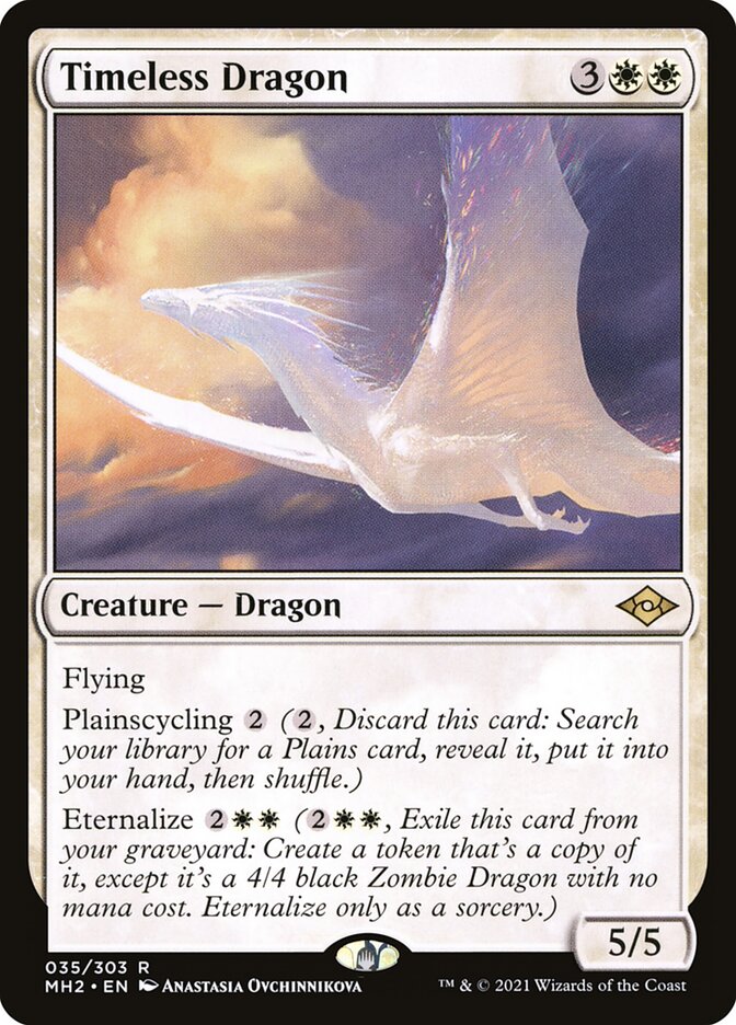 Card Scan of Timeless Dragon | MH2