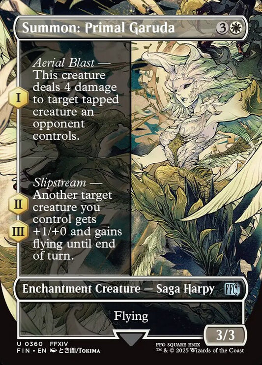 Summon: Primal Garuda | FIN (Borderless Alternate Art)