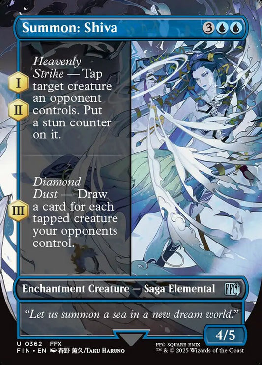 Summon: Shiva | FIN (Borderless Alternate Art)