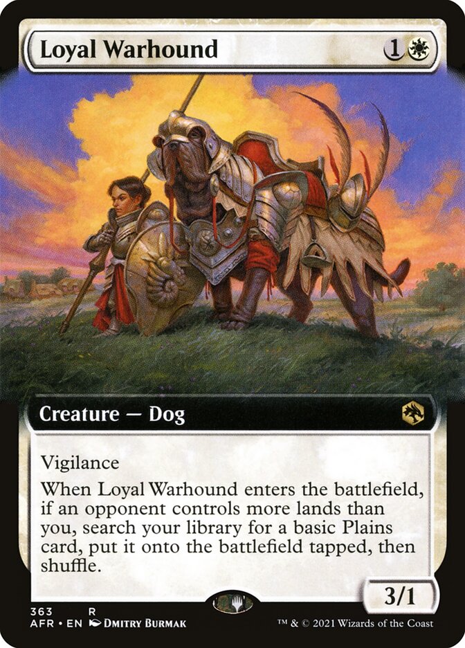 Loyal Warhound | Extended Art | AFR (Foil)