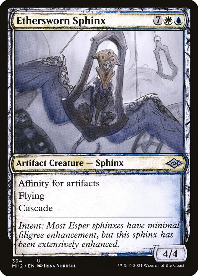 Card Scan of Ethersworn Sphinx | MH2 (Showcase)