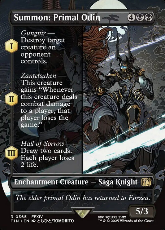 Summon: Primal Odin | FIN (Borderless Alternate Art)