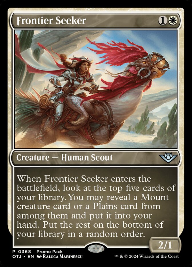 Card Scan of Frontier Seeker | OTJ (Promo)