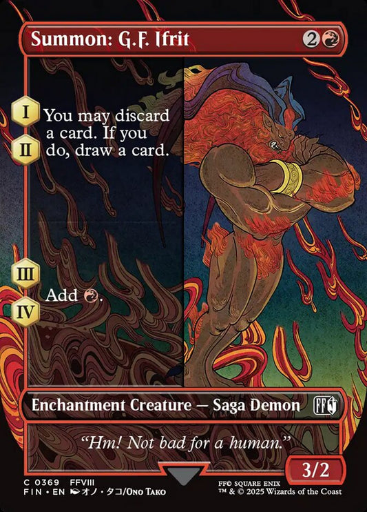 Summon: G.F. Ifrit | FIN (Borderless Alternate Art)