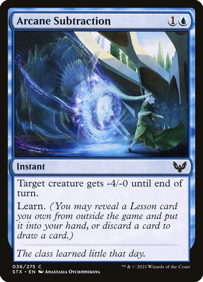 Card Scan of Arcane Subtraction | STX