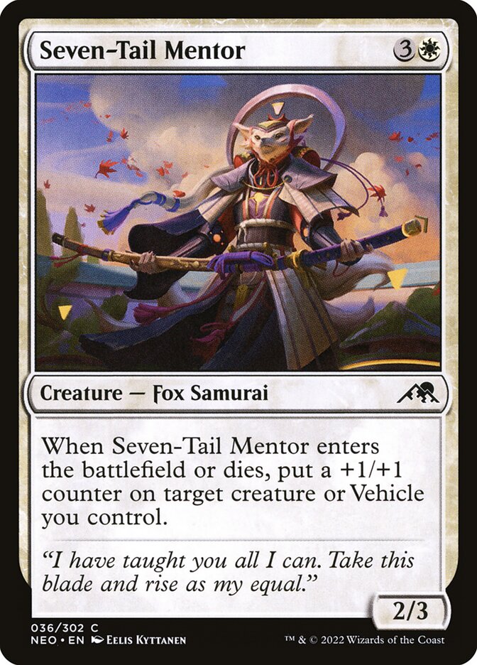Card Scan of Seven-Tail Mentor | NEO
