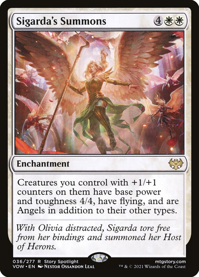 Card Scan of Sigarda's Summons | VOW