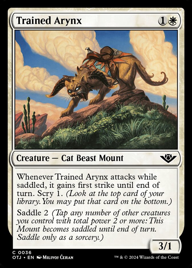 Card Scan of Trained Arynx | OTJ