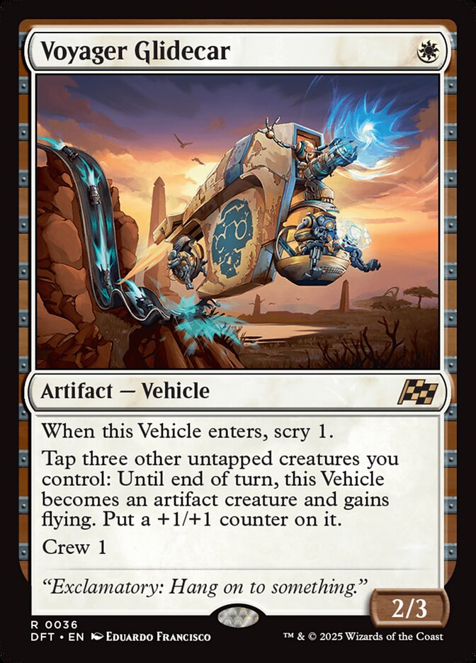 Card Scan of Voyager Glidecar | DFT
