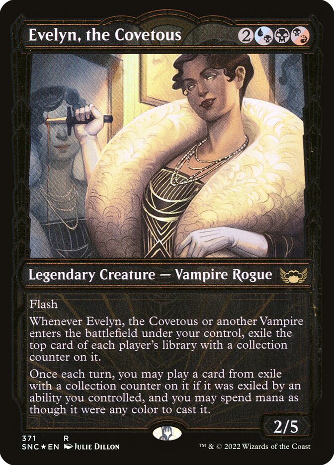 Evelyn, the Covetous | Gilded Foil | SNC (Foil) - Card Scan