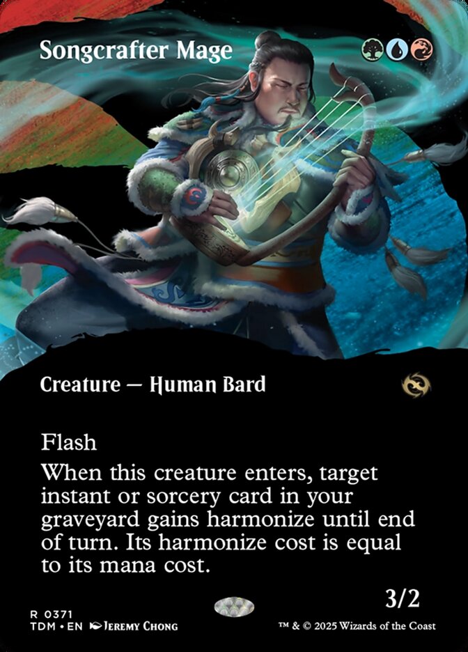 Card Scan of Songcrafter Mage | TDM (Borderless Clan Showcase)