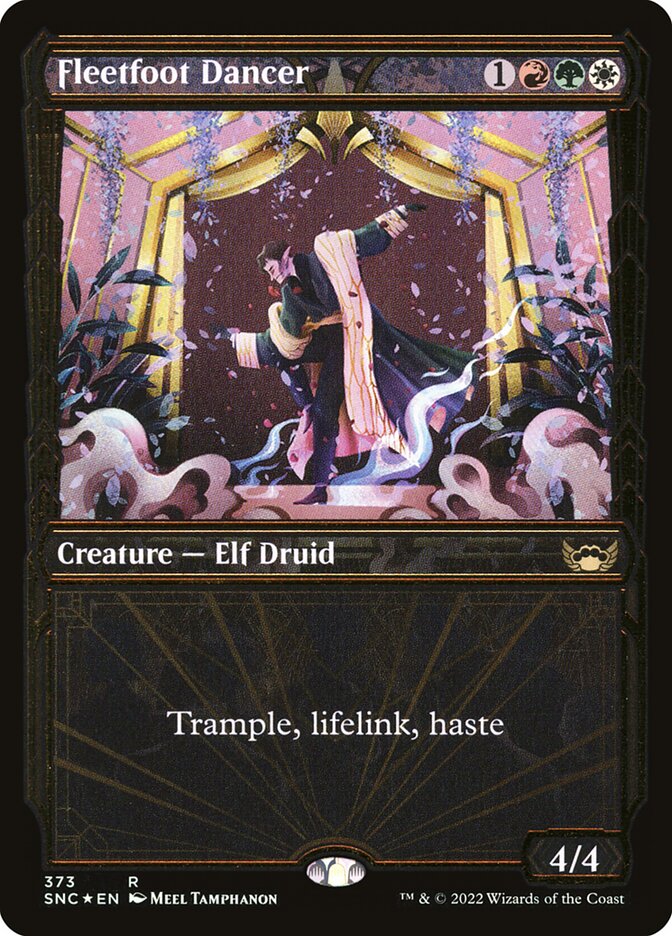 Fleetfoot Dancer | Gilded Foil | SNC (Foil) - Card Scan