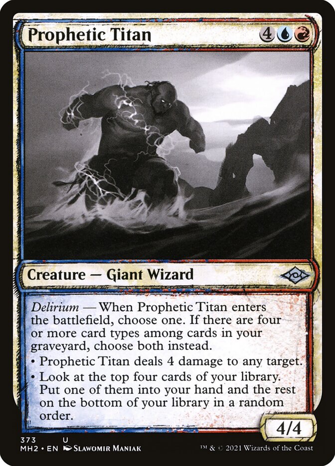 Card Scan of Prophetic Titan | MH2 (Showcase)