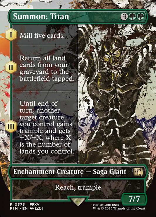 Summon: Titan | FIN (Borderless Alternate Art)