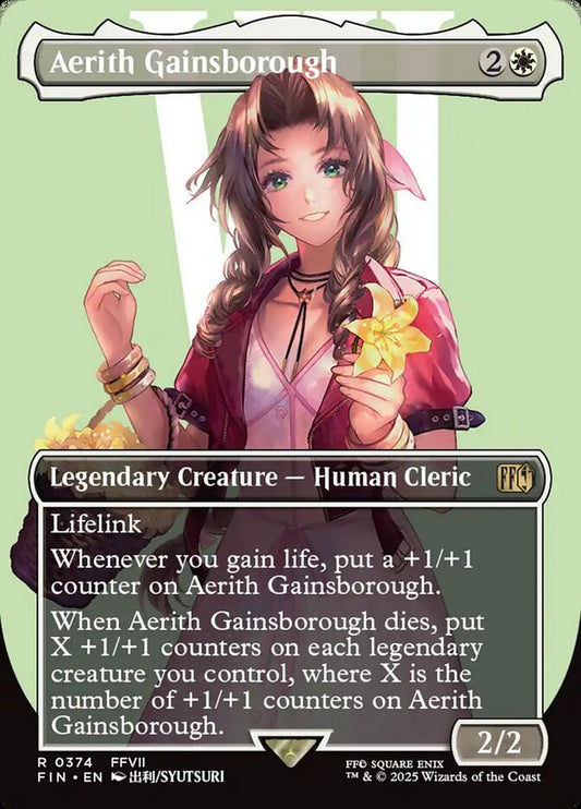 Aerith Gainsborough | FIN (Borderless Alternate Art)